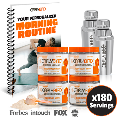 EarlyBird Morning Cocktail W/ Free Shaker & Personalized Morning Routine
