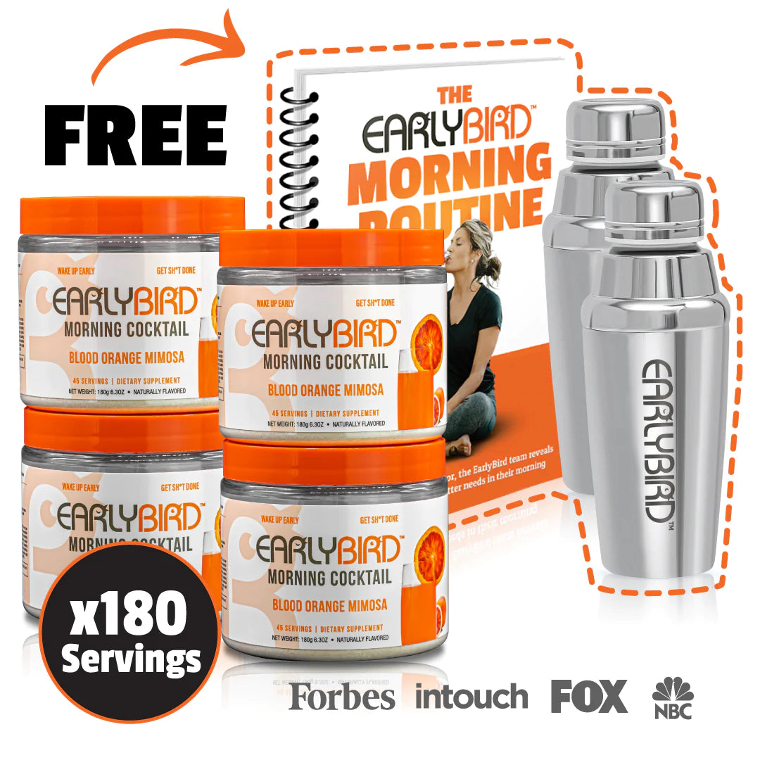VIP EarlyBird Morning Cocktail w/ Free Cocktail Shaker & E-Book