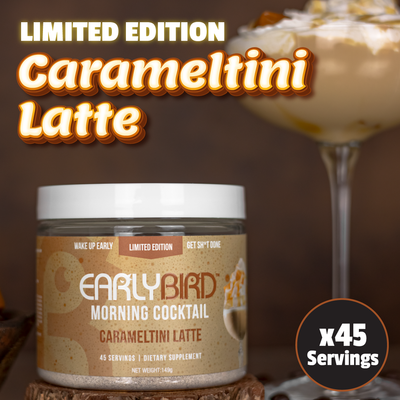 Limited Edition Carameltini Latte Morning Cocktail