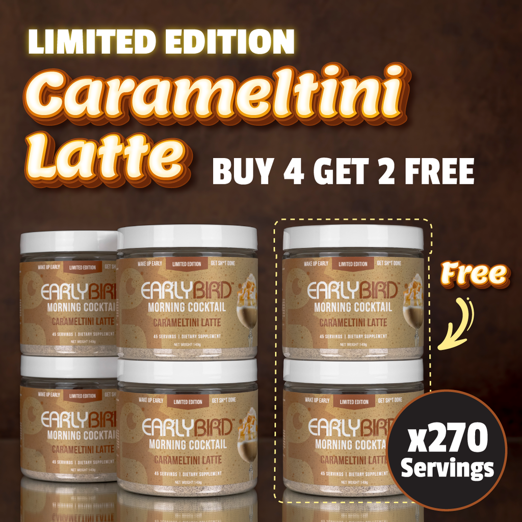 Limited Edition Carameltini Latte Morning Cocktail w/ Free Recipe Guide