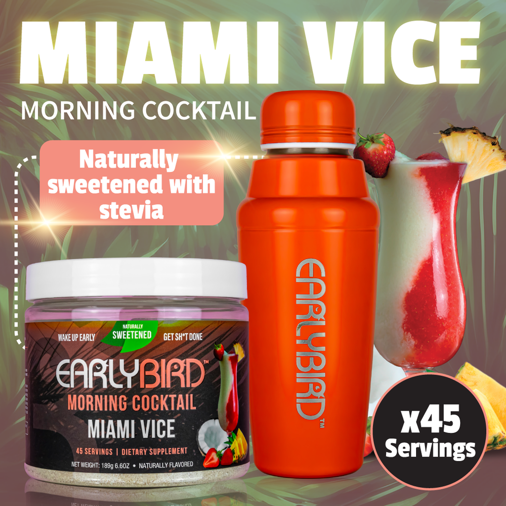 Naturally Sweetened with Stevia - Miami Vice Morning Cocktail