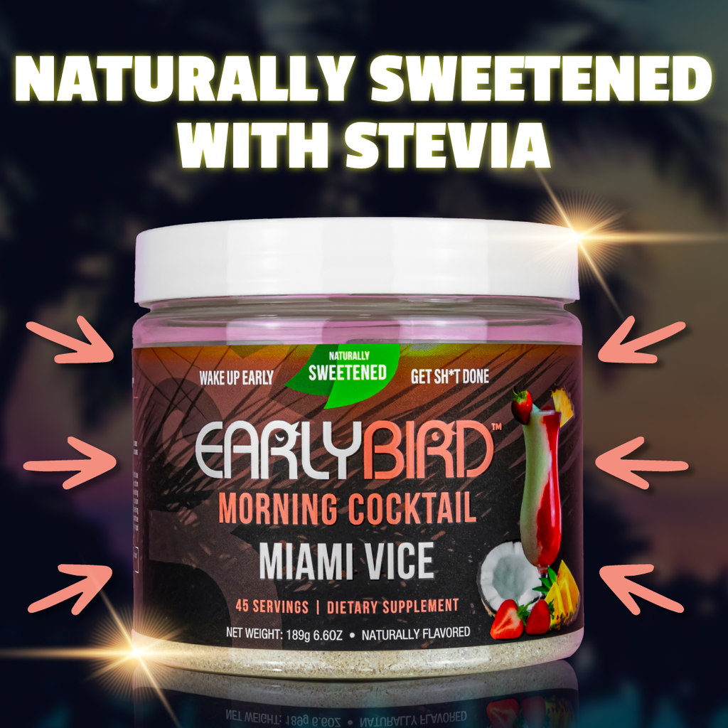Naturally Sweetened with Stevia - Miami Vice Morning Cocktail