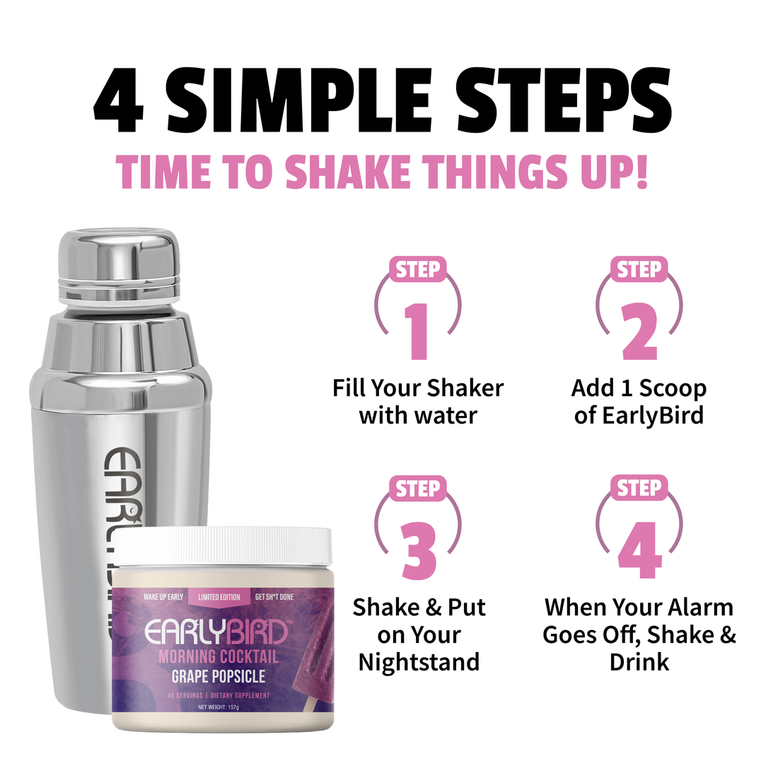 EarlyBird Morning Cocktail Grape Popsicle