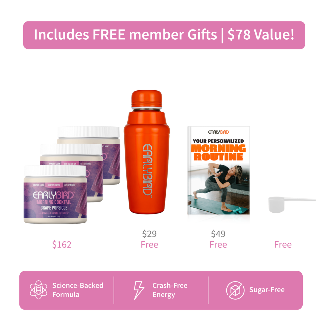 EarlyBird Morning Cocktail Grape Popsicle