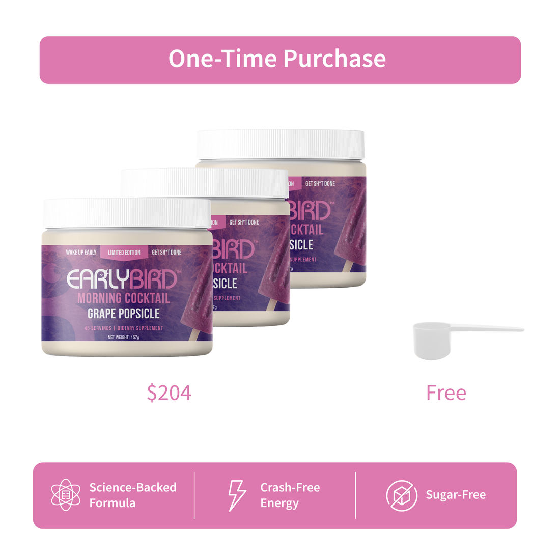 EarlyBird Morning Cocktail Grape Popsicle