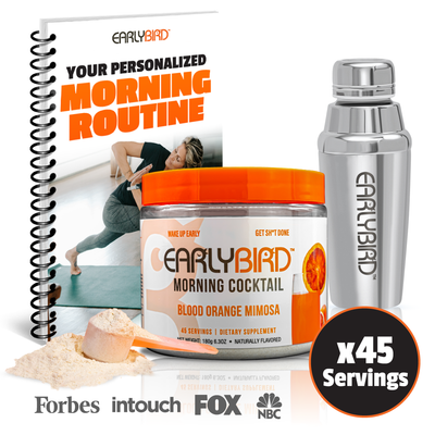 EarlyBird Morning Cocktail W/ Free Shaker & Personalized Morning Routine