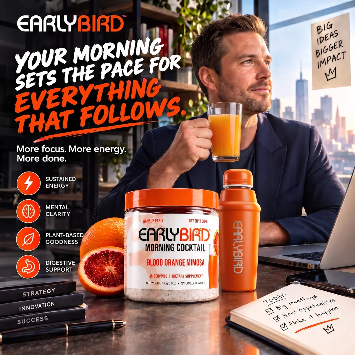 Your morning sets the pace for everything that follows — EarlyBird Morning Cocktail